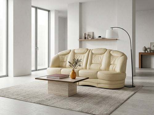 Canapea piele naturală Long Life 230 cm lungime