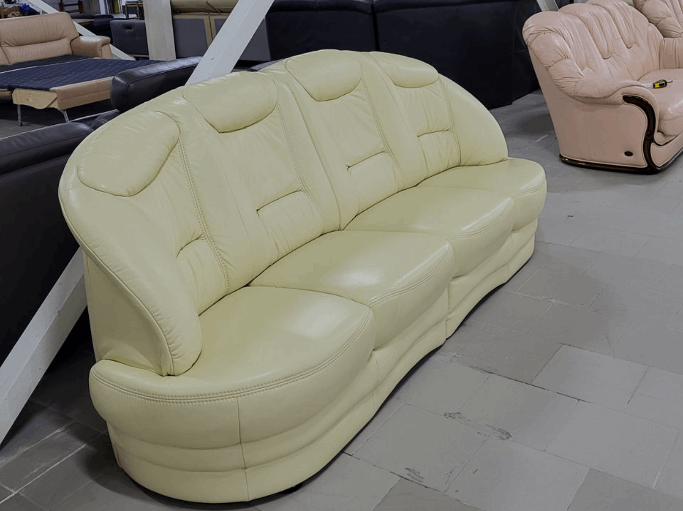 Canapea piele naturală rezistentă gama Long Life