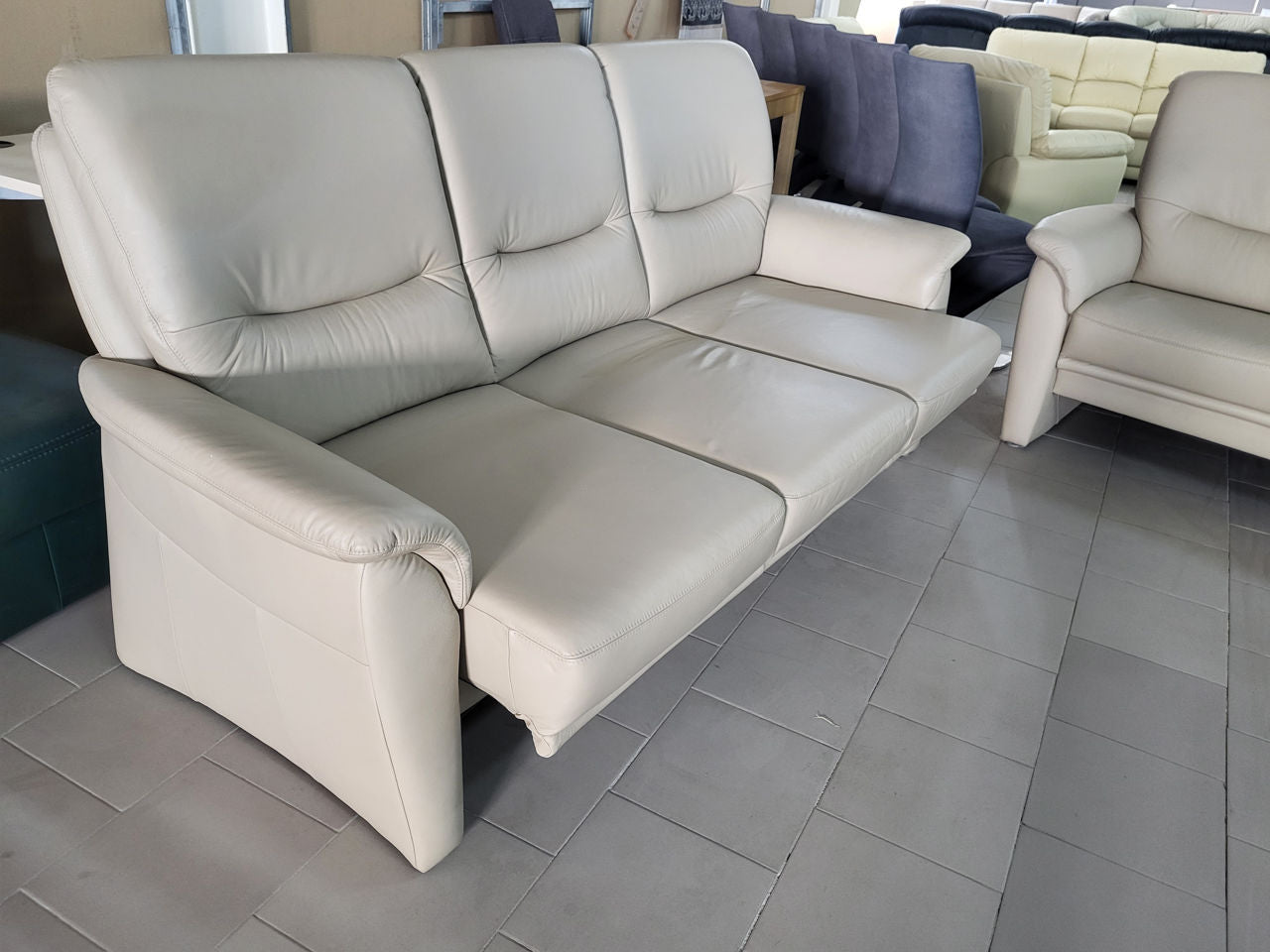 Ansamblu de 2 canapele ergonomice din piele naturală import Germania MobiHaus