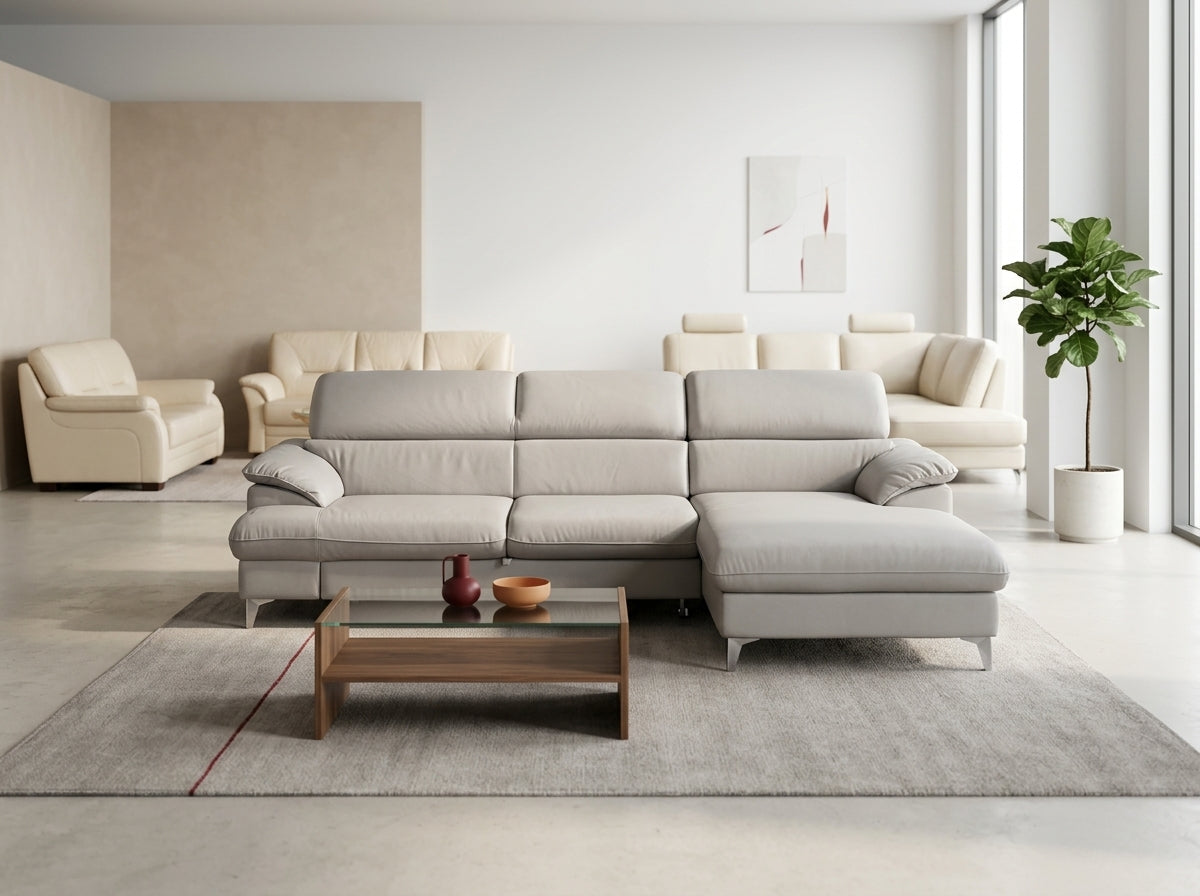 Mobilier living colțar gri import Germania