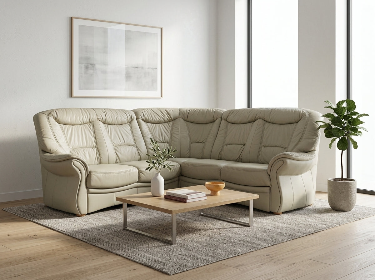Colțar living din piele premium import Germania
