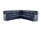 Colțar piele naturală albastru 250x250 cm Himolla