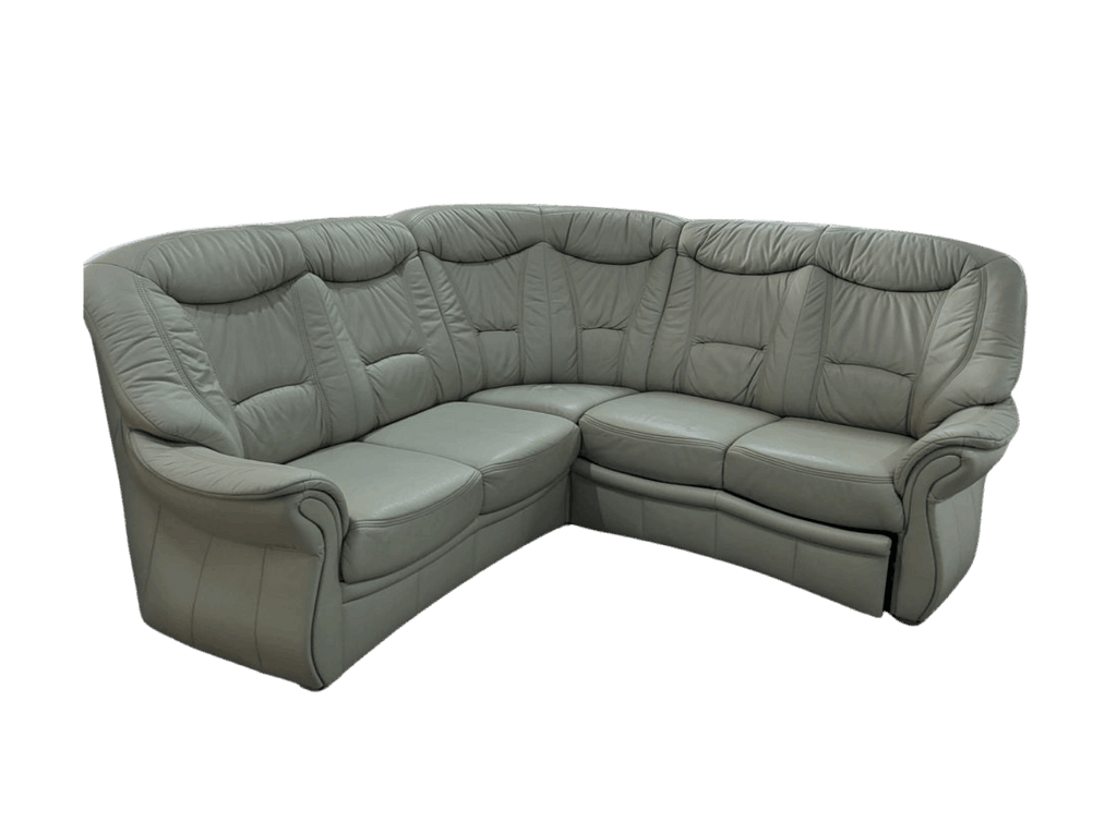 Colțar piele naturală verde oliv 220x220 cm Longlife