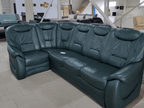 Colțar verde dimensiuni 270x170 cm piele