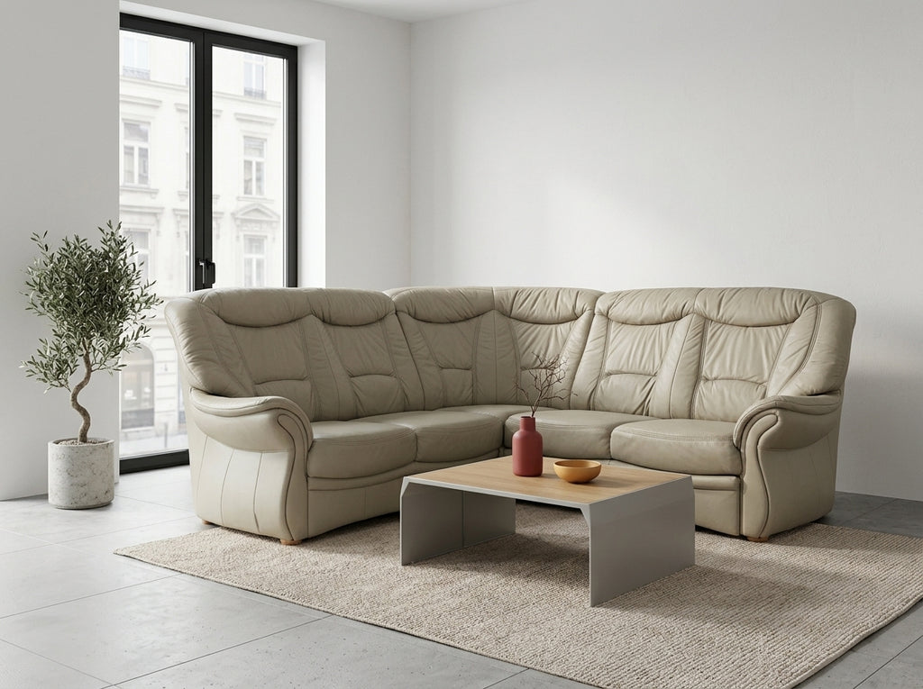 Colțar verde oliv design ergonomic vedere frontală