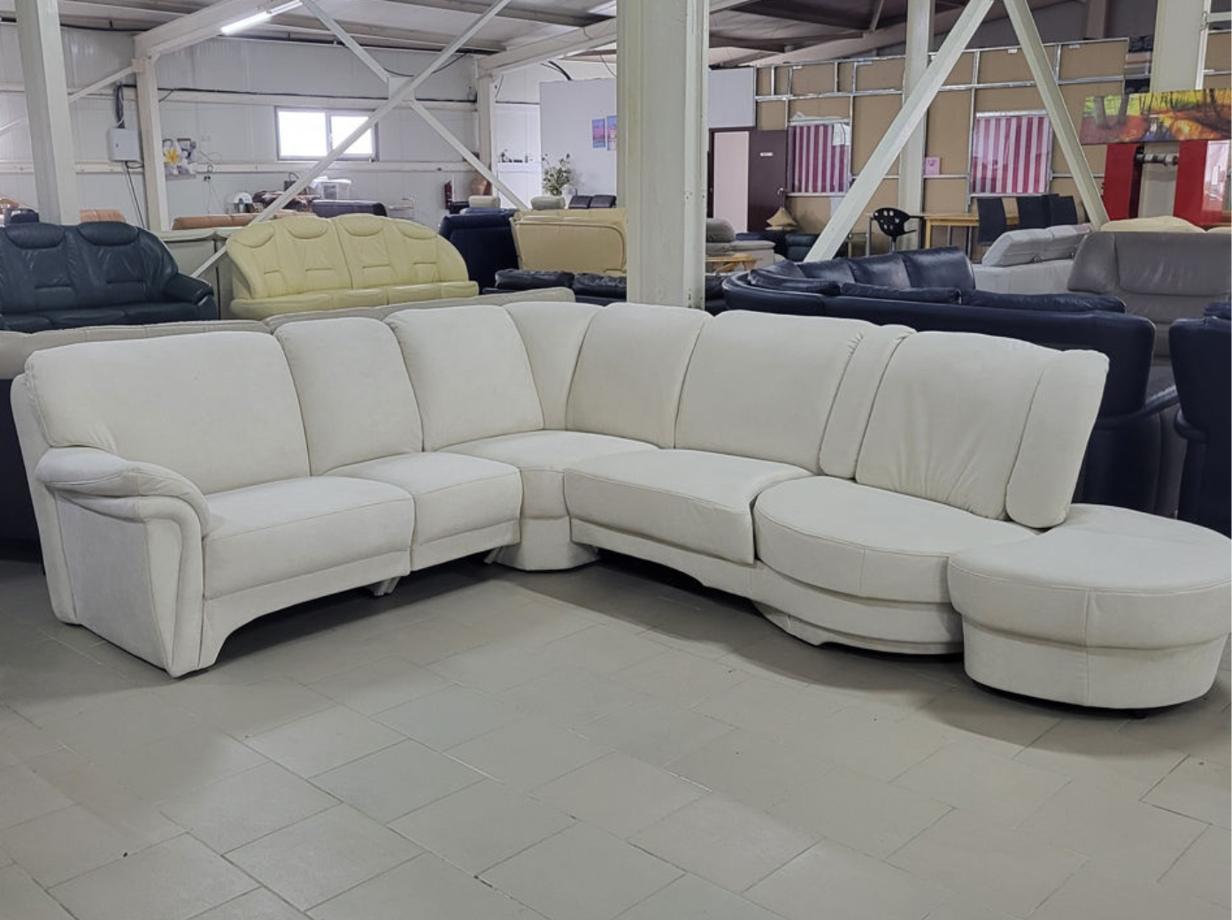 Mobila moderna de lux coltar modular bej MobiHaus