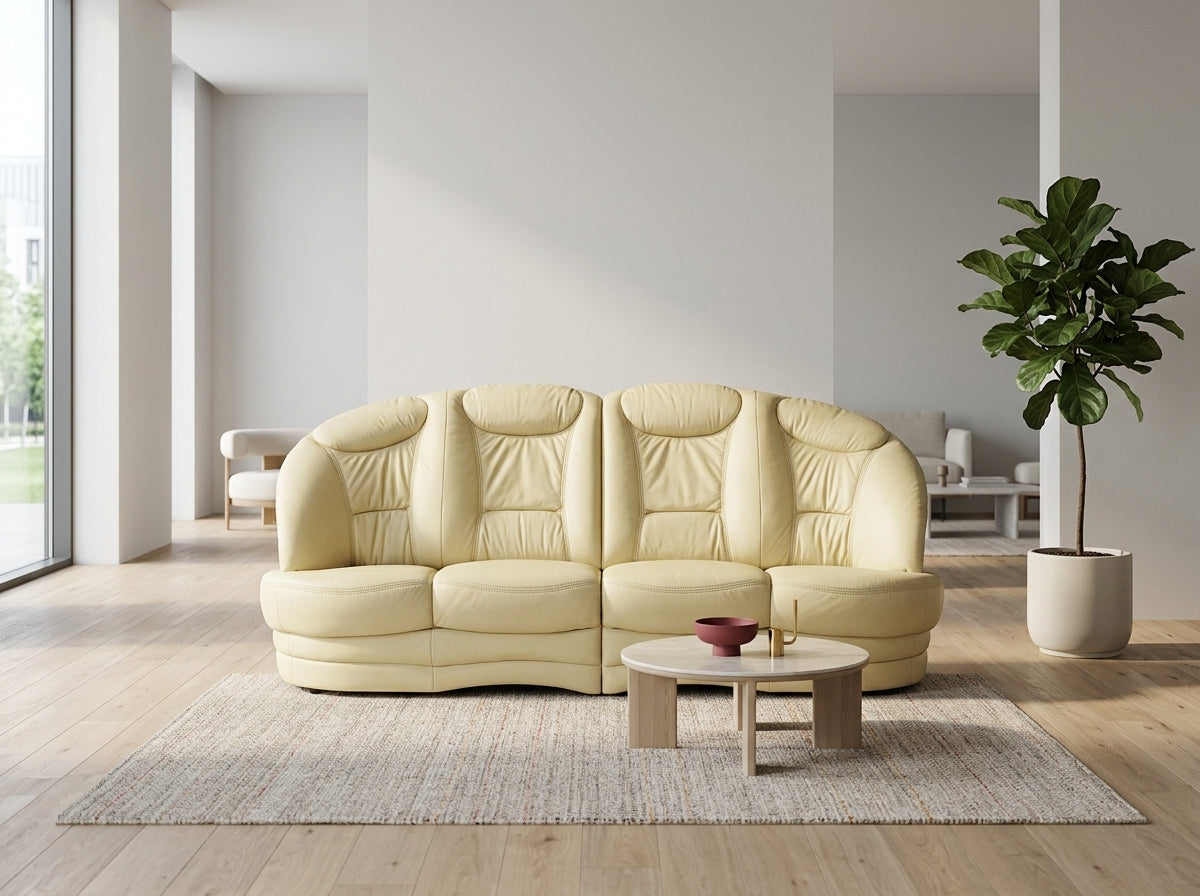 Mobilă de living premium import Germania piele naturală