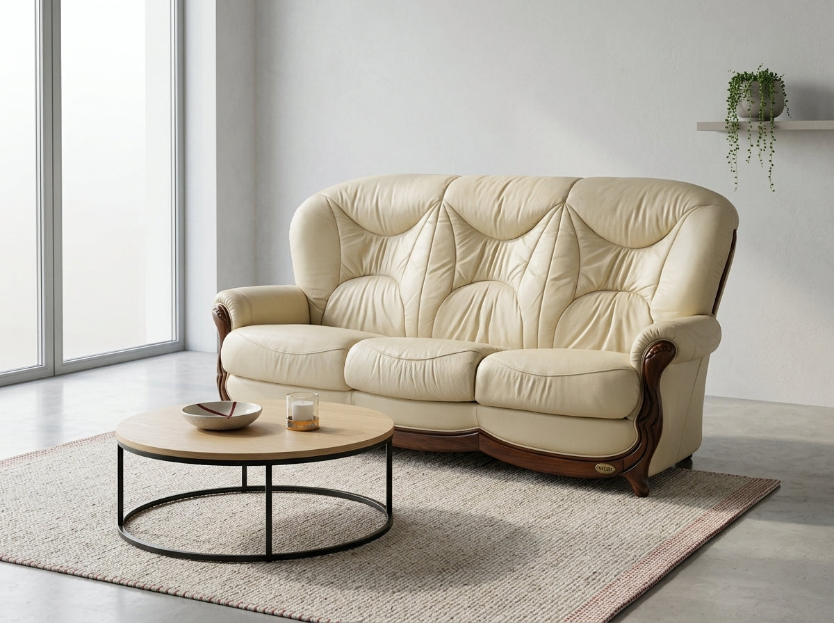 Mobilier italian de lux din piele naturală