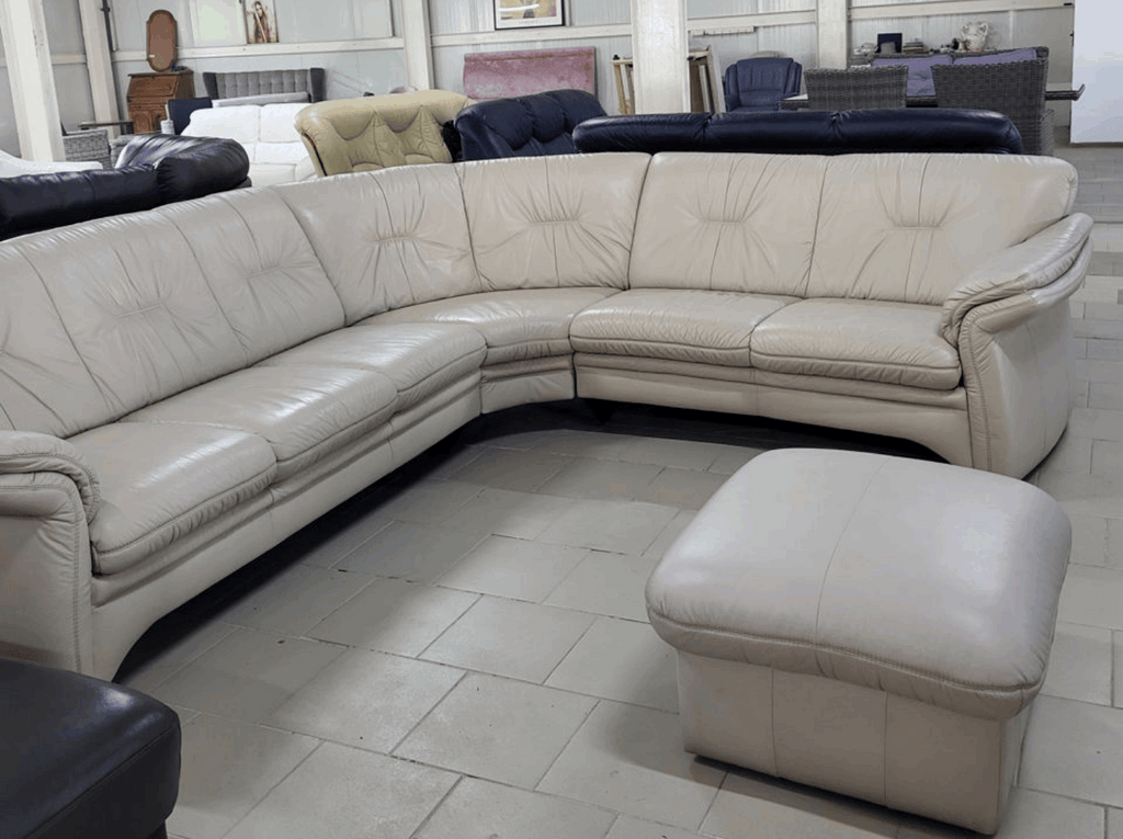 Mobilier living piele naturală import Germania MobiHaus