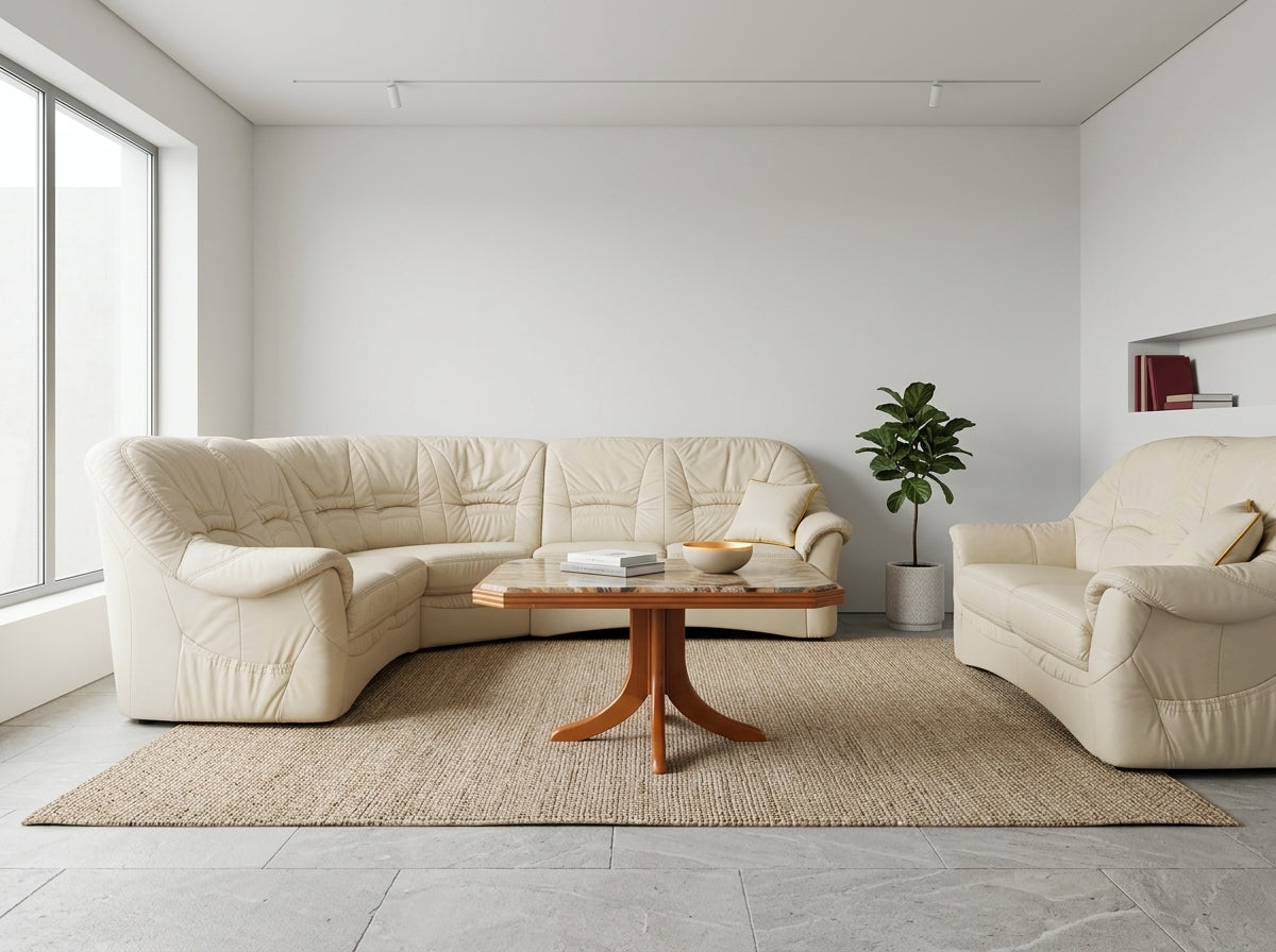 Mobilier de lux pentru zona de zi cu blat din piatră | MobiHaus