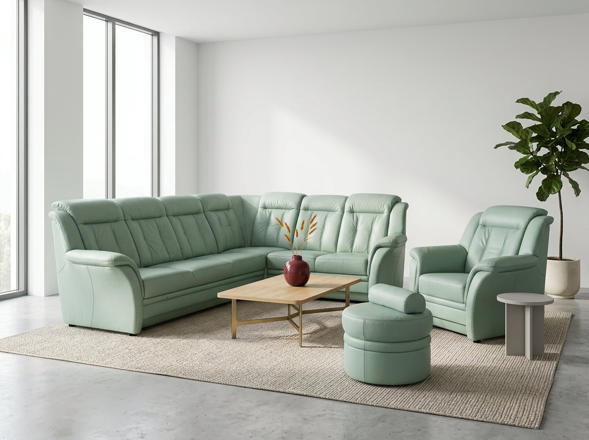 Mobilier de lux din piele naturală stare ca nouă