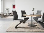 Scaun de dining cu cadru metalic tip Z