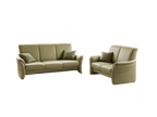 Set canapele 3 si 2 locuri din piele naturala culoare Pistachio - MobiHaus