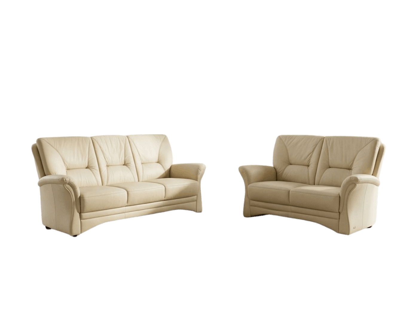 Set canapele 3+2 piele naturală bej Longlife