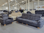 Ansamblu canapea 270cm și fotoliu 110cm gri pentru living modern