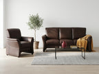 Set mobilier living piele naturală import Germania