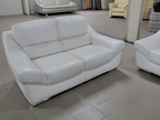 Set mobilier living modern canapele piele albă
